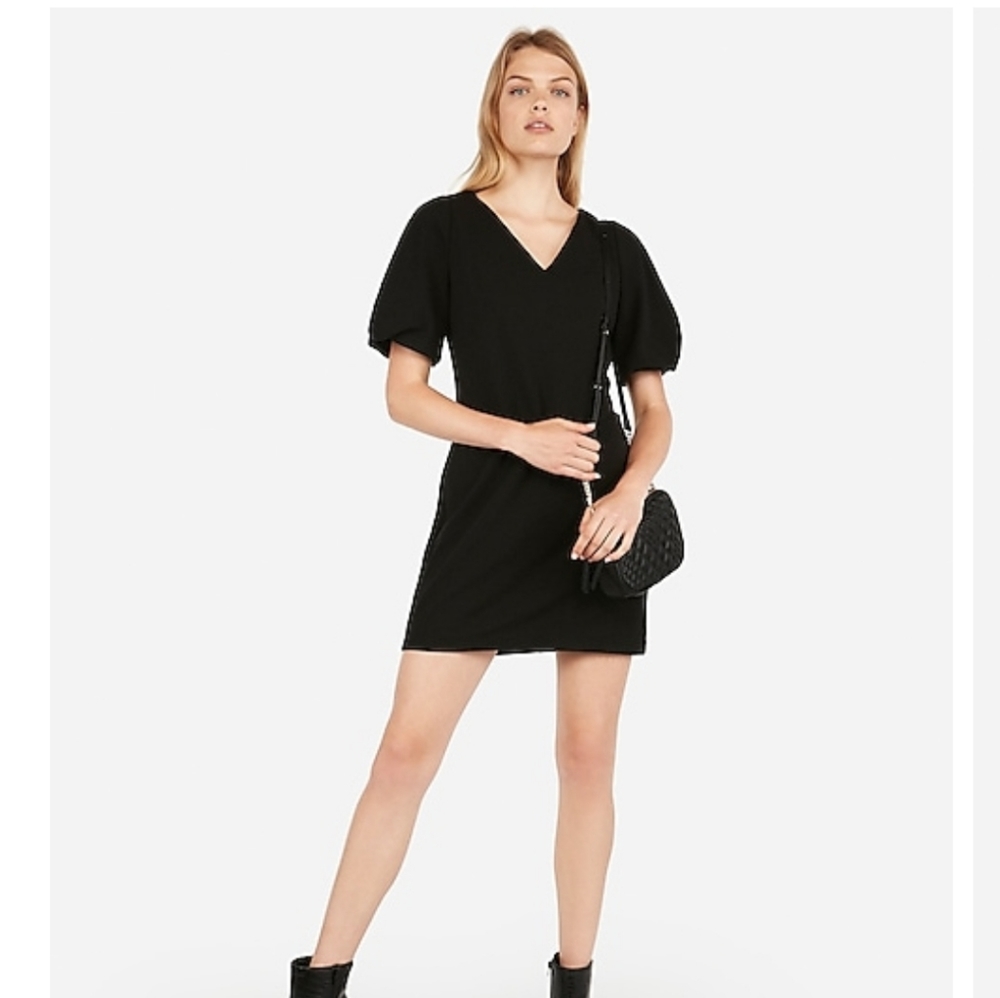 Puff Sleve shift dress XS